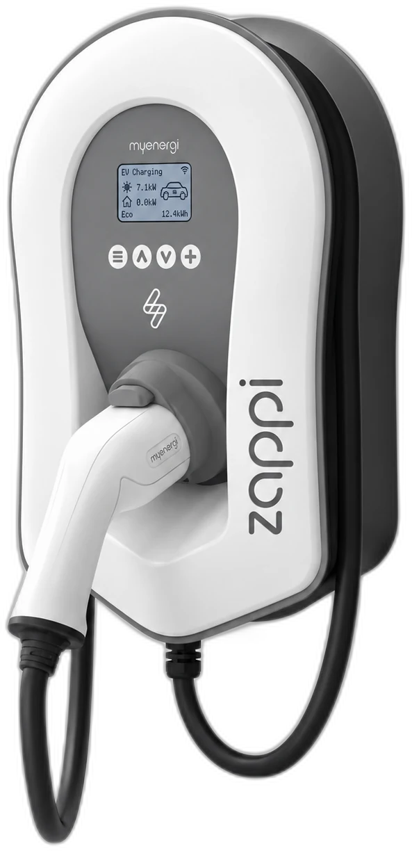 Myenergi Zappi 2 EV charger installed on wall